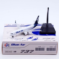 Air Plane 1: 400 JC Wings Alloy Airliner Model Blue Air Boeing B737 MAX8 YR-MXE