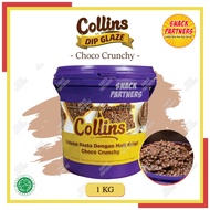 COLLINS DIP GLAZE 1 KG - Topping Selai Donat Roti Kue Aneka Rasa - Chocolate Coklat / Strawberry Str