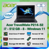 Acer Travelmate P214 Laptop Notebook - Core i7 - 512 GB - 8 - Windows