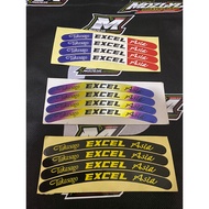 Excel asia rim stickers