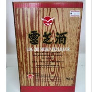 灵芝酒 LING ZHI MEDICATED LIQUOR 750ML RM78 two bottle for one box