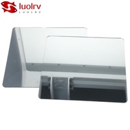 LUOLRV 4 Pack Wall Mirror Tiles, 8 X 8 Inch Acrylic Square Mirror, Plastic Mirror Sheets Self Adhesi