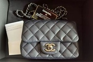 Chanel cf17 牛皮 classic mini flap 17cm calfskin mini square 牛皮方胖子