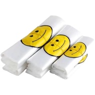 Smiley Plastic Bag Supermarket Convenience Store Shopping Bag Portable Vest Type Packing Bag Shop Pr