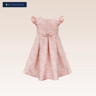 Periwinkle Girls Giselle Peach Textured Party Dress with Cutout Back