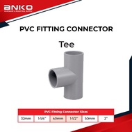 PVC Tee Fitting Penyambung Paip Connector 32mm 40mm 50mm