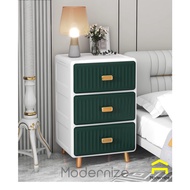 Bedside Drawer Storage Cabinet Wardrobe Side Table Chest Drawers Plastic / Plastik Almari Baju Serba