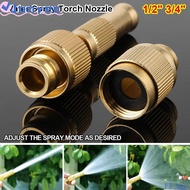 JONY1EC 1Set Washing|Nozzle, Brass Plating 1/2" 3/4" Water Spray Torch Nozzle,  High Pressure with Q