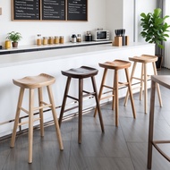 Bar Stool Solid Wood High Chair Modern Bar Chair Home Dining Chair F6PN BTCL U5ZP B2ST BHKU CWHP