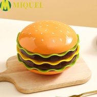 MIQUELZA Spit Bone Dish, Stackable Space Saving Cartoon Burger Seasoning Dish Set, Small Sushi Dip C