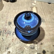 Ceramic Jianzhan Kung Fu Tea Set Jianzhan Gaiwan Household Tea Gaiwan Tea Set Sancai Gaiwan Set Cera