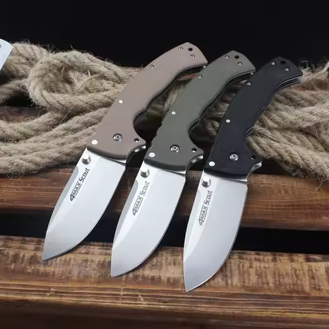 Outdoor Tactical Folding Knife 62RQ 4Max Scout Knife AUS10A Steel Carrying Combat Hunting Pocket Kni