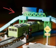 Yujin Tomy Tomica Plarail 扭蛋火車系列 藍色行車天橋