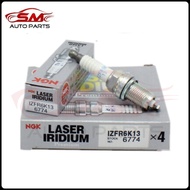 NGK Laser Iridium Spark Plug - Honda City SEL TMO / Jazz SAA TGO ( IZFR6K13 ) 4Pcs Palam pencucuh