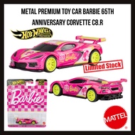 BARBIE Hot Wheels Barbie 65th Anniversary Corvette C8.R Mattel Diecast 1:64 READY STOCK 