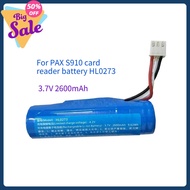 Compatible with PAX S910 card reader battery HL0273 3.7V 2600mAh