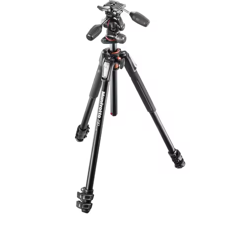 Manfrotto MK190XPRO3-3W Tripod Tripod 3-section aluminum alloy set with MHXPRO-3W pan/tilt head