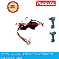 MAKITA 632J77-3 Switch for DF331D DF333D HP331D HP333D TD110D DF031D DF033D Original Makita Spare Pa