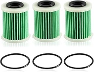 EVRBUL 3 PCS Primary Fuel Filter Elements with O-rings Compatible with Yamaha Outboard 4-Strokes VZ1