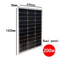 【JinkoTigerNeo】Dual Glass Solar Panel 12BB แผงเซลล์แสงอาทิตย์ขนาด 200 วัตต์ต้นฉบับ Monocrystalline