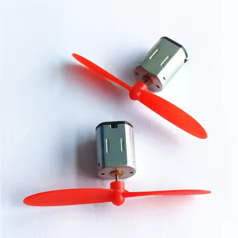2set/pack N20 3-3.7V 22000RPM Micro DC Motors With Black Red Propeller Model Airplane Helicopter Fan