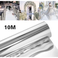 Wedding Mirror Carpet for T Stage Aisle Floor Decoration White Silver Plastic Vinyl Floor Decoratio