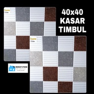 KERAMIK LANTAI 40X40 KASAR PUTIH ABU-KERAMIK LANTAI KASAR 40X40 IKAD