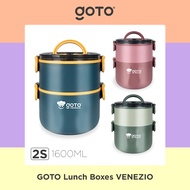 Goto Venezio Kotak Makan Bekal Anti Tumpah Lunch Box Set Rantang Susun