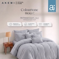 ai by AKEMI Colourtone Collection Comforter Set | 100% MicroXT 700TC (King)