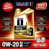Mobil 1 0W-20 Triple Action Power+ 4L Engine Oil API SP ACEA C5 ILSAC GF-6A Full Synthetic Motor Oil