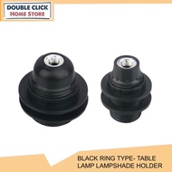 Table Lamp lampshade Holder Screw E27 E14 Bulb Holder Black Ring Type