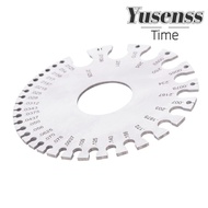 YUSENSS Round Wire Gauge, Stainless Steel Metric and Imperial Scales Thickness Gauge, Non-Ferrous Me