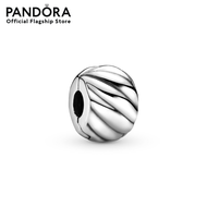 Pandora Feathered Silver Clip เครื่องประดับ ชาร์ม ชาร์มสีเงิน สีเงิน ชาร์มเงิน เงิน ชาร์มสร้อยข้อมือ