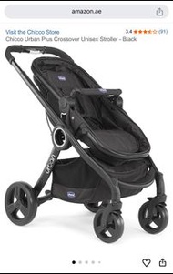 Chicco Urban Plus Crossover Unisex Stroller - Black