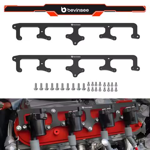 Aluminum LS Square Coil Brackets for D585 Heat-sink Truck Coils 4.8 5.3 5.7 6.0,for LS1 LS2 LS3 LS6 