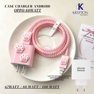 OPPO REALME 67W 80W 120W Premium Silicone Charger Case Shockproof Character Charger Protective/
