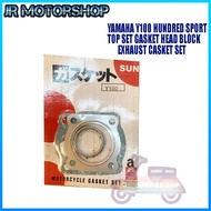 YAMAHA Y100/Y110/Y80 HUNDRED SPORT TOP SET GASKET HEAD BLOCK EXHAUST GASKET SET