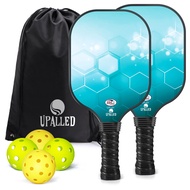 Pickleball Paddles Set of 2, USAPA Approved Fiberglass Pickleball Set with 2 Lightweight Pickleball