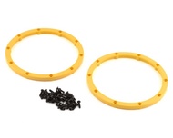 Losi Beadlock Wheels For Dbxl 2.0 (2) (Silver/Yellow) #Los45036
