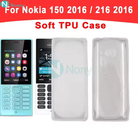 Nowey 150 2016 Case For Nokia 216 2016 Mobile Phone Clear Soft TPU Back Case Protection Cover