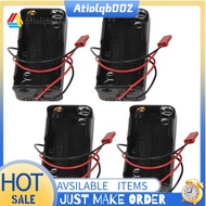 4Pack 6V 4XAA Battery Container Case Holder Pack Box JST Plug Receiver for   1/8 1/10 RC Nitro Power