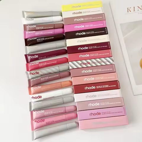 Rhode New Lip Stick Lip GlossesPocket Blush Lip Cheek Hydrating Glazing Mist Natural Rouge Powder Bl