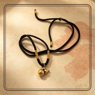 Solid Gourd Pendant Necklace Pendant Gourd Necklace Braided Rope Long Niche Design meaning Men Women