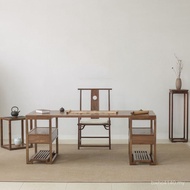Combination Office Writing Table Chinese Boss Conference Exhibition Integrated New Elm Desk Desk Cha
