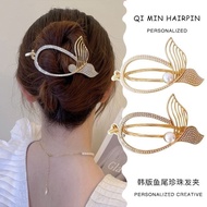 Artifact Hot-selling Rhinestone New Style Coiled Hair Fishtail Hair Clip Back Head Sparkling Hair Tw