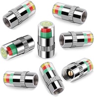 SAFELIFE 8 Pack 2.4 Bar 36PSI Car Tire Pressure Monitor Valve Stem Caps Sensor Indicator Easy to Rea