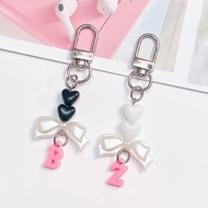 SIMPLE, ELEGANT, CUTE INITIAL LETTER KEYCHAIN