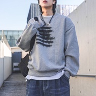 Genuine Korean Graffiti Print Brushed University T 3 Colors YUPPIE Product 1218