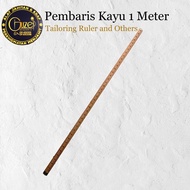 1 METER WOODEN RULER 1 METER WOODEN RULER TAILORING RULER/ SEWING MAKER DIVIDER/