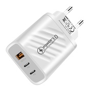 Dual C Charger Pd Dual TYPE-C 1usb Charging Plug Multi-Port Dual Pdusb European and American British Standard Charging Plug